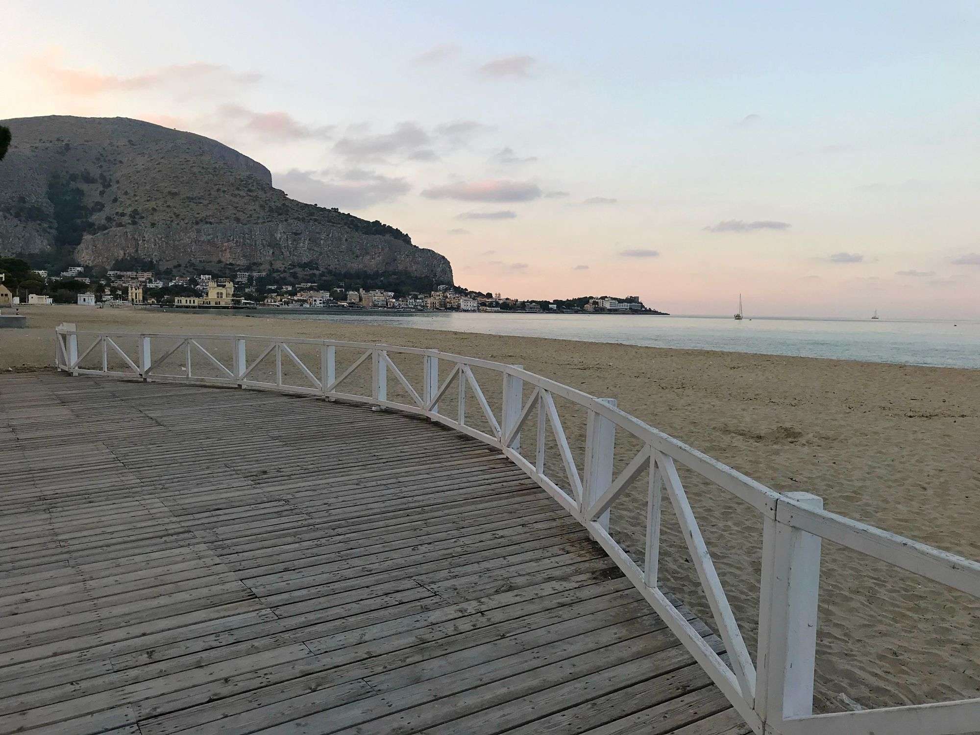 Plage Mondello à Palerme Sicile