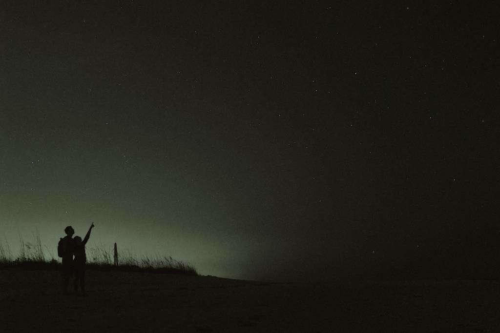 Observation des etoiles depuis un point de vue secret
