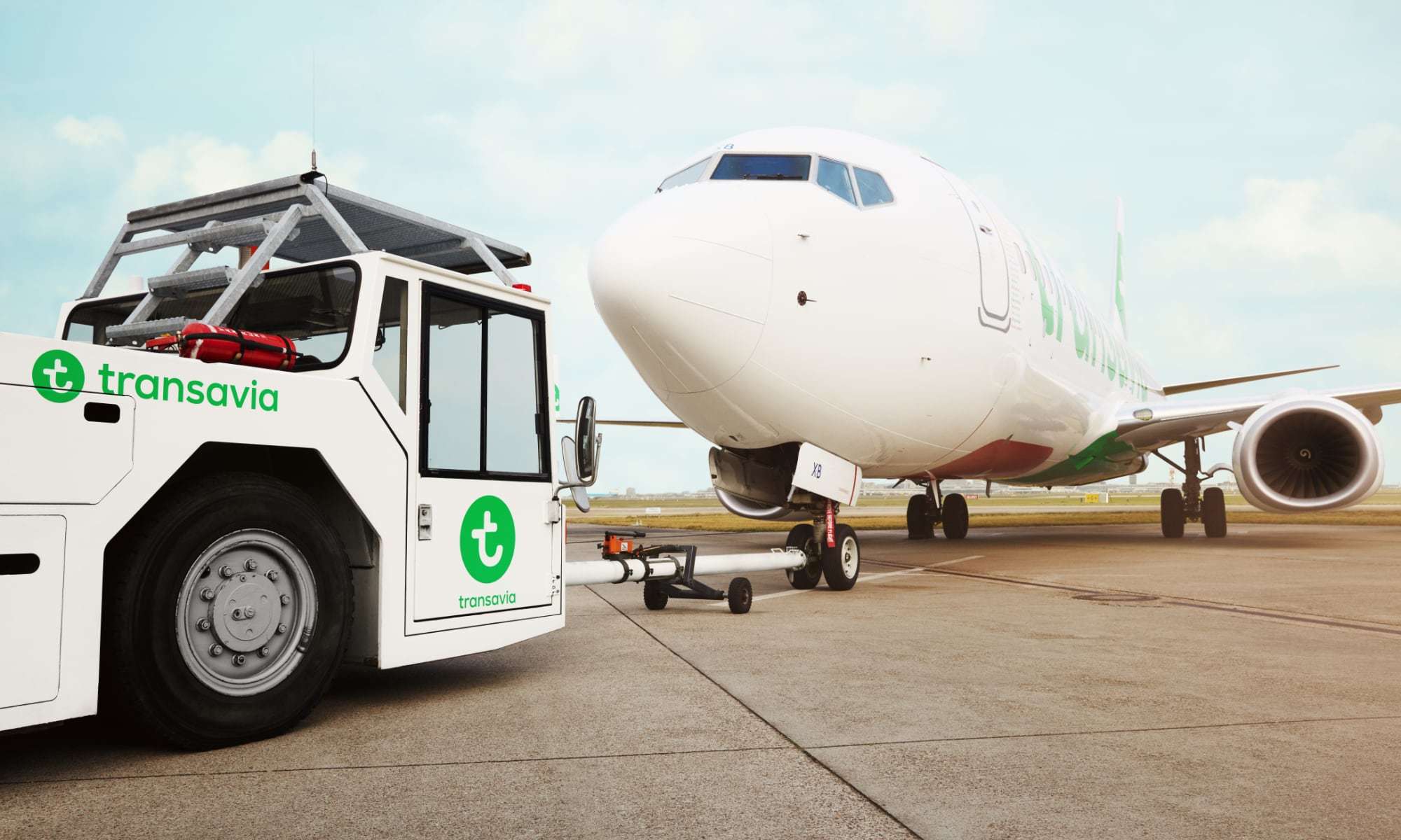 Duurzaam taxiën bij Transavia 